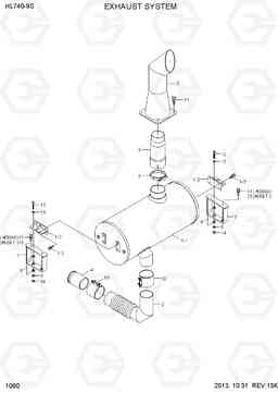 1060 EXHAUST SYSTEM HL740-9S(BRAZIL), Hyundai