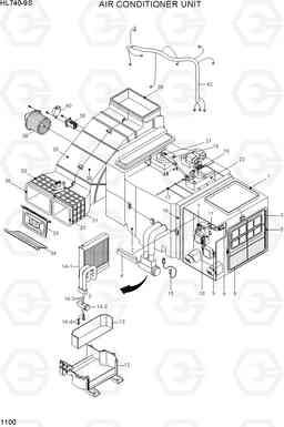 1100 AIR CONDITIONER UNIT HL740-9S(BRAZIL), Hyundai