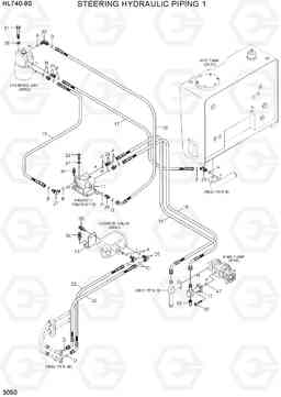 3050 STEERING HYDRAULIC PIPING 1 HL740-9S(BRAZIL), Hyundai