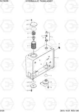 3120 HYDRAULIC TANK ASSY HL740-9S(BRAZIL), Hyundai