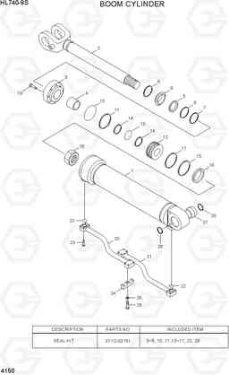 4150 BOOM CYLINDER HL740-9S(BRAZIL), Hyundai