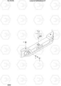 5050 COUNTERWEIGHT HL740-9S(BRAZIL), Hyundai