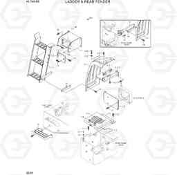 5220 LADDER & REAR FENDER HL740-9S(BRAZIL), Hyundai