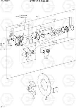 6171 PARKING BRAKE HL740-9S(BRAZIL), Hyundai