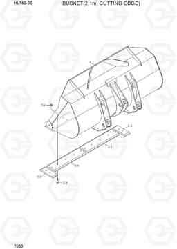 7030 BUCKET(2.1M3, CUTTING EDGE) HL740-9S(BRAZIL), Hyundai