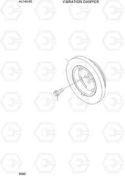 9090 VIBRATION DAMPER HL740-9S(BRAZIL), Hyundai
