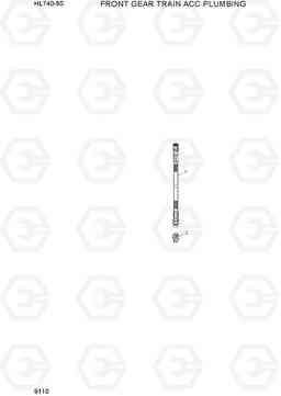 9110 FRONT GEAR TRAIN ACC PLUMBING HL740-9S(BRAZIL), Hyundai