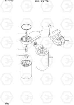 9190 FUEL FILTER HL740-9S(BRAZIL), Hyundai
