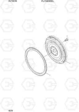 9270 FLYWHEEL HL740-9S(BRAZIL), Hyundai