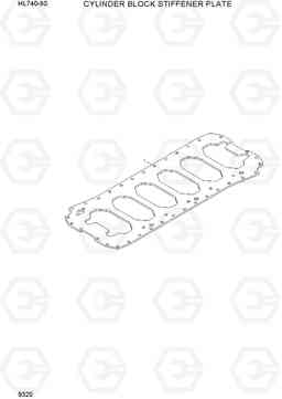 9320 CYL BLOCK STIFFENER PLATE HL740-9S(BRAZIL), Hyundai