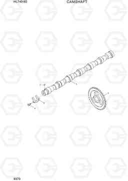 9370 CAMSHAFT HL740-9S(BRAZIL), Hyundai