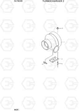 9420 TURBOCHARGER 2 HL740-9S(BRAZIL), Hyundai