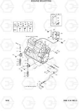 1010 ENGINE MOUNTING HL740TM-3(-#0250), Hyundai