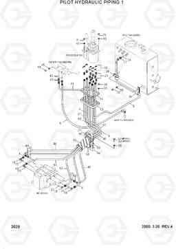 2020 PILOT HYDRAULIC PIPING 1 HL740TM-3(-#0250), Hyundai