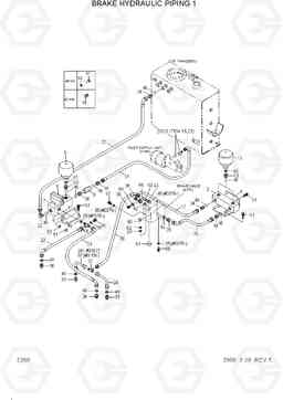 2050 BRAKE HYDRAULIC PIPING 1 HL740TM-3(-#0250), Hyundai