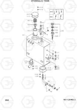 2060 HYDRAULIC TANK HL740TM-3(-#0250), Hyundai