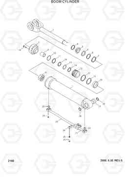 2180 BOOM CYLINDER HL740TM-3(-#0250), Hyundai