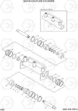 2200 QUICK COUPLER CYLINDER HL740TM-3(-#0250), Hyundai