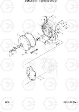 3070 CONVERTER HOUSING GROUP HL740TM-3(-#0250), Hyundai