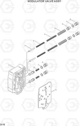 3110 MODULATOR VALVE ASSY HL740TM-3(-#0250), Hyundai