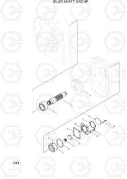 3160 IDLER SHAFT GROUP HL740TM-3(-#0250), Hyundai