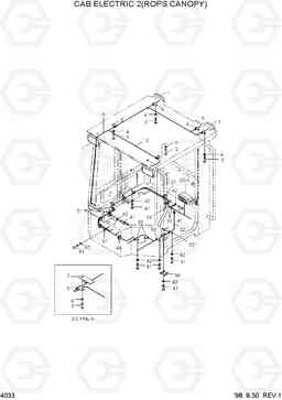 4033 CAB ELECTRIC 2(ROPS CANOPY) HL740TM-3(-#0250), Hyundai