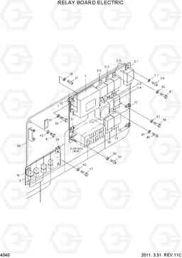 4040 RELAY BOARD ELECTRIC HL740TM-3(-#0250), Hyundai