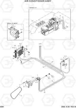 4091 AIR CONDITIONER ASSY HL740TM-3(-#0250), Hyundai