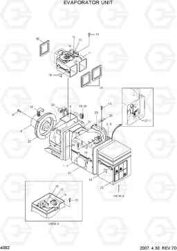 4092 EVAPORATOR UNIT HL740TM-3(-#0250), Hyundai