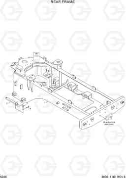 5020 REAR FRAME HL740TM-3(-#0250), Hyundai