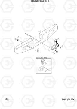 5040 COUNTERWEIGHT HL740TM-3(-#0250), Hyundai