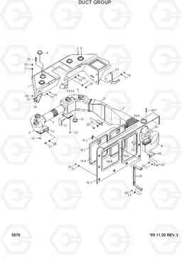 5070 DUCT GROUP HL740TM-3(-#0250), Hyundai