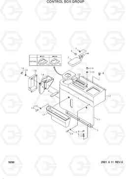 5090 CONTROL BOX GROUP HL740TM-3(-#0250), Hyundai