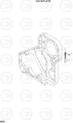 8030 DATAPLATE HL740TM-3(-#0250), Hyundai