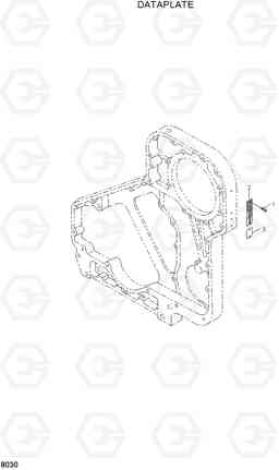 8030 DATAPLATE HL740TM-3(-#0250), Hyundai