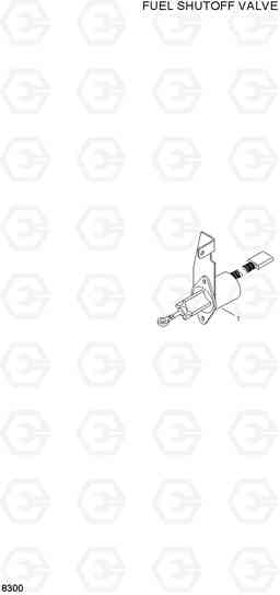 8300 FUEL SHUTOFF VALVE HL740TM-3(-#0250), Hyundai