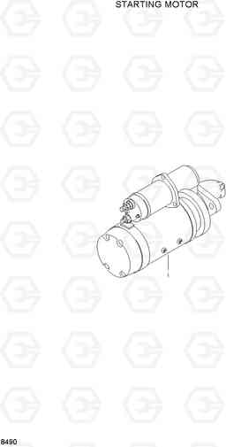 8490 STARTING MOTOR HL740TM-3(-#0250), Hyundai