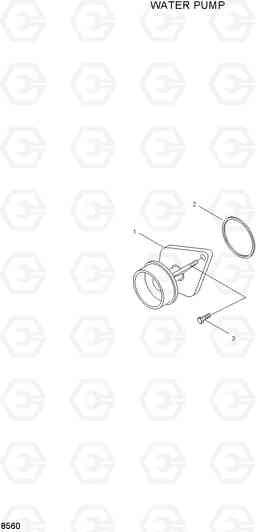 8560 WATER PUMP HL740TM-3(-#0250), Hyundai
