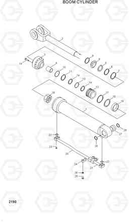 2190 BOOM CYLINDER HL740TM-3(#0251-), Hyundai