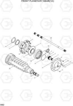 3052 FRONT PLANETARY GEAR(1/2) HL740TM-3(#0251-), Hyundai