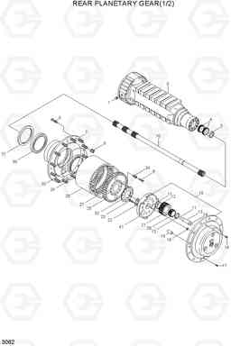 3062 REAR PLANETARY GEAR(1/2) HL740TM-3(#0251-), Hyundai