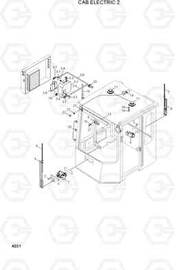 4031 CAB ELECTRIC 2 HL740TM-3(#0251-), Hyundai