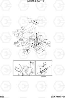 4060 ELECTRIC PARTS HL740TM-3(#0251-), Hyundai