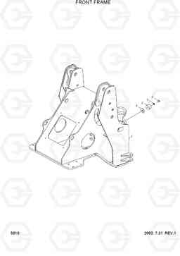 5010 FRONT FRAME HL740TM-3(#0251-), Hyundai