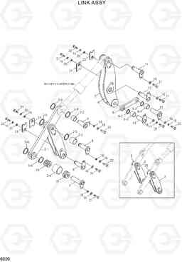 6020 LINK ASSY HL740TM-3(#0251-), Hyundai