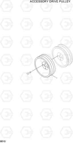 8010 ACCESSORY DRIVE PULLEY HL740TM-3(#0251-), Hyundai