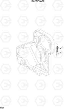 8030 DATAPLATE HL740TM-3(#0251-), Hyundai