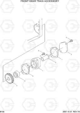 8130 FRONT GEAR TRAIN ACCESSORY HL740TM-3(#0251-), Hyundai