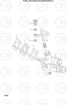 8280 FUEL SYSTEM ACCESSORIES 2 HL740TM-3(#0251-), Hyundai
