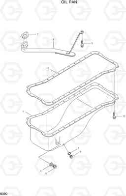 8380 OIL PAN HL740TM-3(#0251-), Hyundai